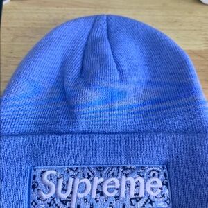 Supreme Light Blue Knit Hat